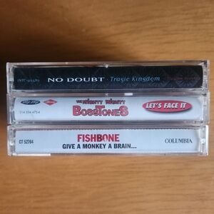 No Doubt, Mighty Mighty Bosstones, Fishbone - 1990s Cassette Tapes (Lot of 3) 